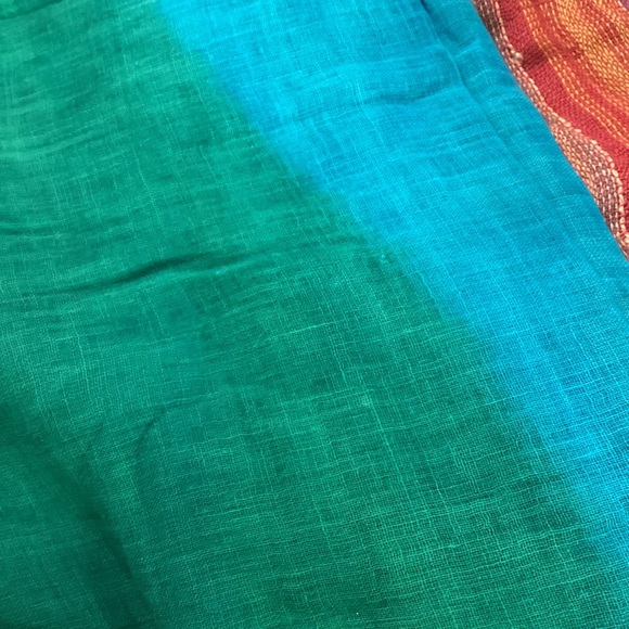 Four colorful scarves various sizes and materials - Picture 2 of 9